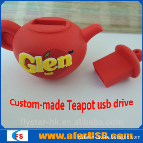 2016 new custom design teapot usb drive,High quality gift for tea products,teapot usb stick 16gb